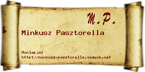 Minkusz Pasztorella névjegykártya